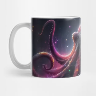 Monochromatic Octopus Within Rainbow Color Splash Mug